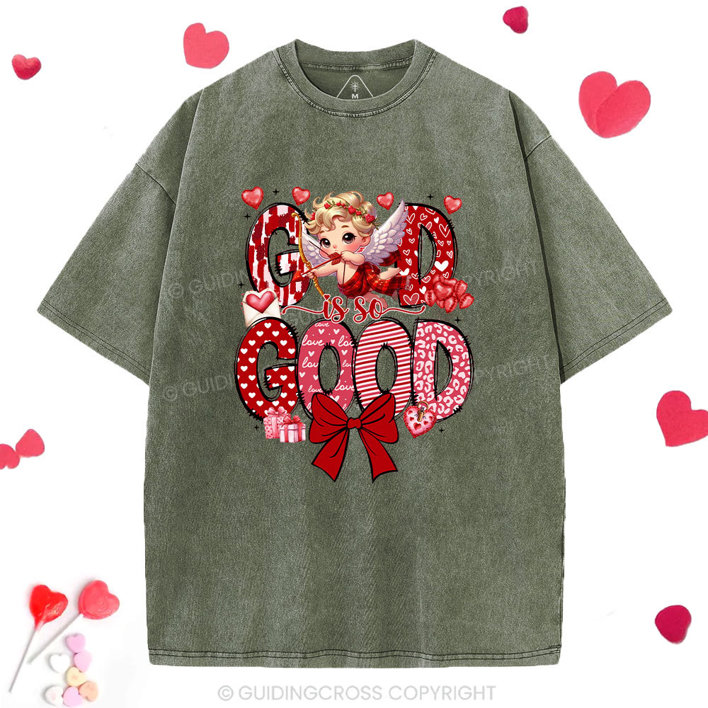 God Is So Good Christian Washed T-Shirt