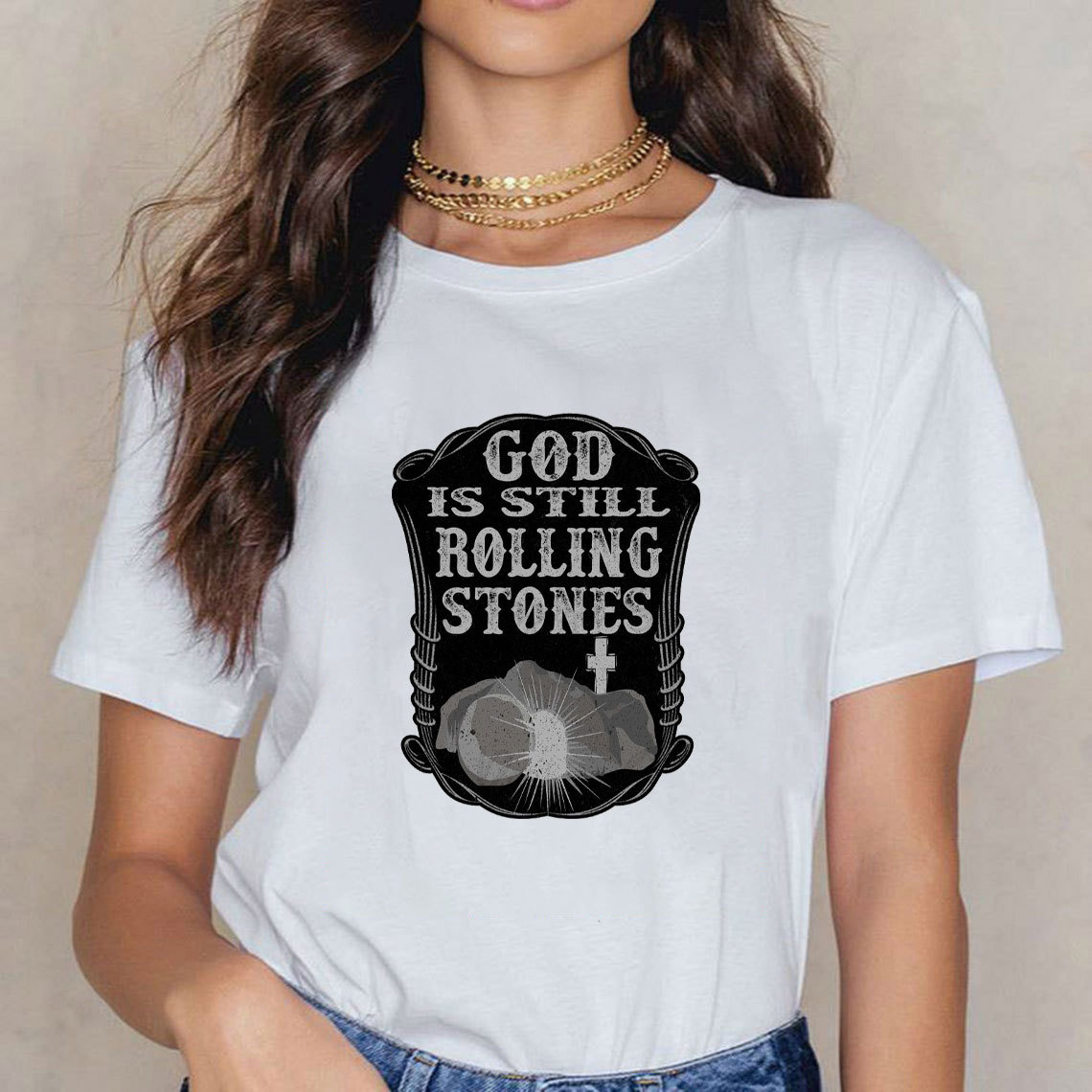 God Is Still Rolling Stones Christian T-Shirt