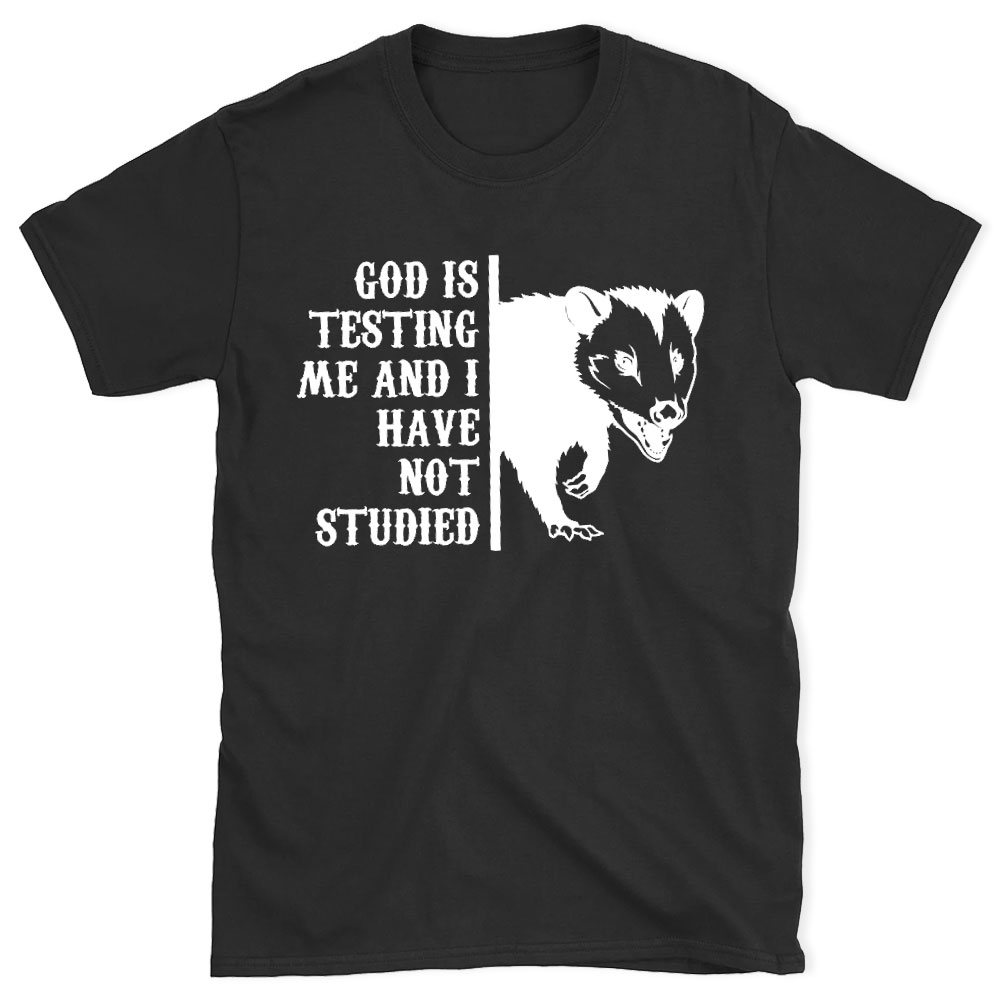 God Is Testing Me And I Have Not Studied Christian T-Shirt