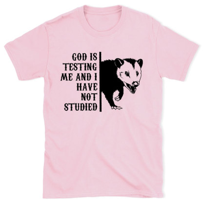 God Is Testing Me And I Have Not Studied Christian T-Shirt