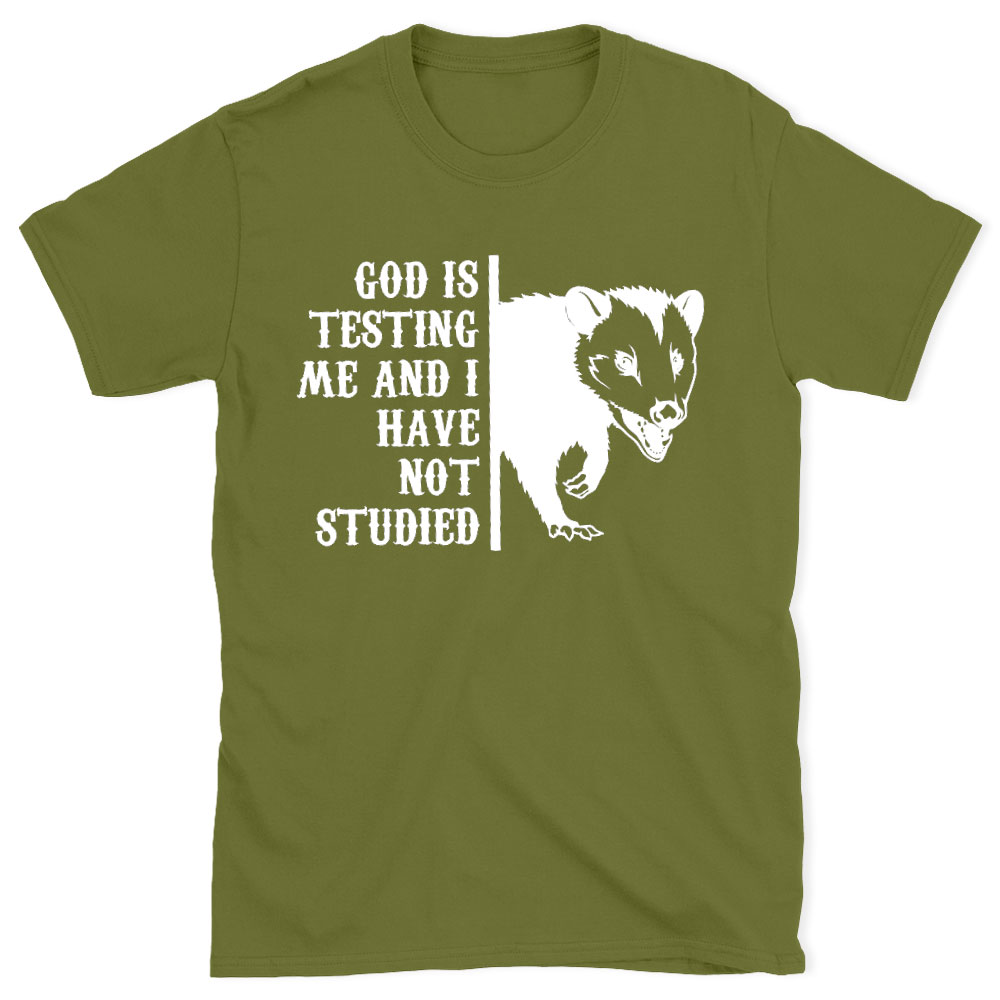 God Is Testing Me And I Have Not Studied Christian T-Shirt