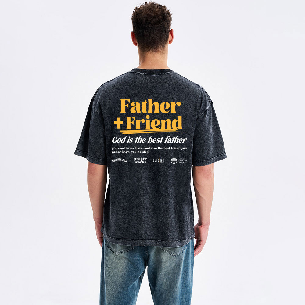 God Is The Best Father Christian Washed T-Shirt
