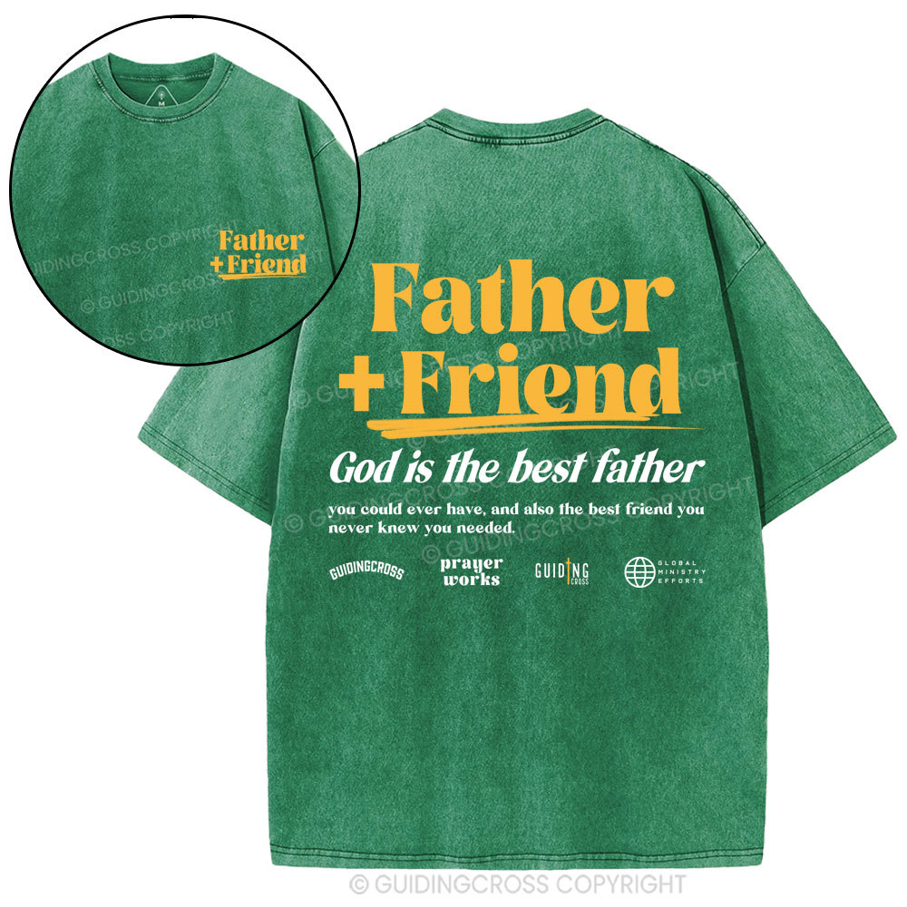 God Is The Best Father Christian Washed T-Shirt