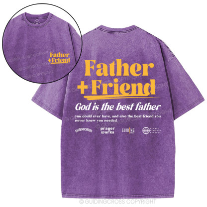 God Is The Best Father Christian Washed T-Shirt