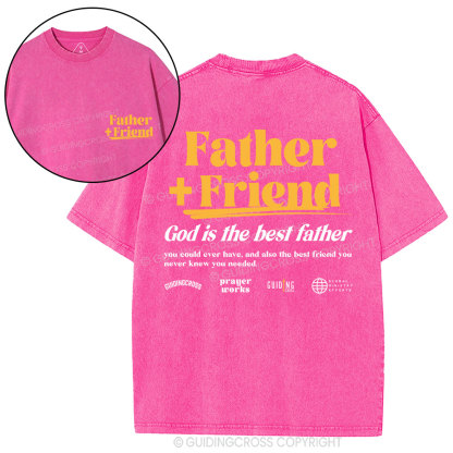 God Is The Best Father Christian Washed T-Shirt