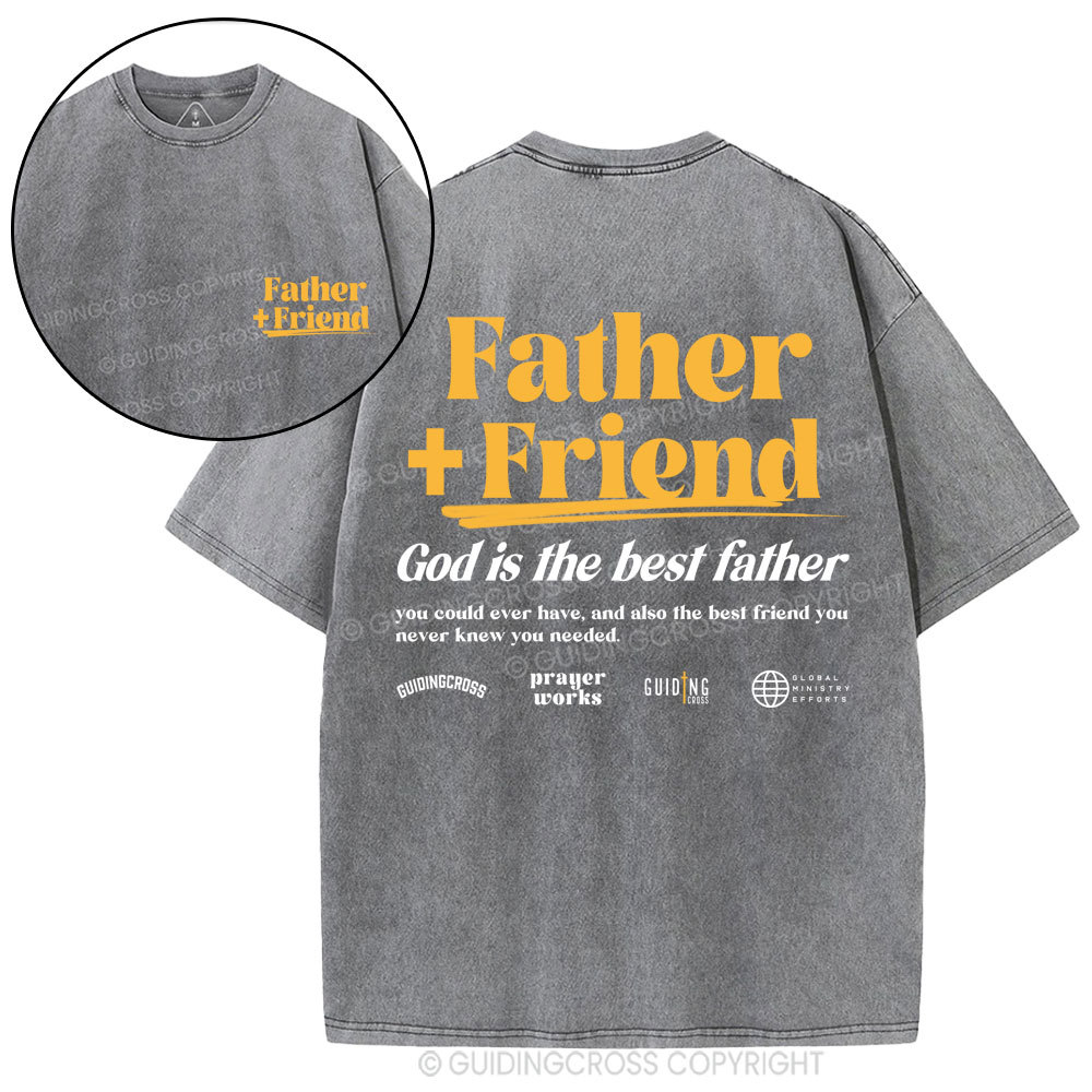 God Is The Best Father Christian Washed T-Shirt