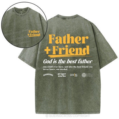 God Is The Best Father Christian Washed T-Shirt