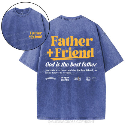 God Is The Best Father Christian Washed T-Shirt