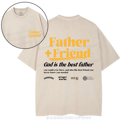 God Is The Best Father Christian Washed T-Shirt