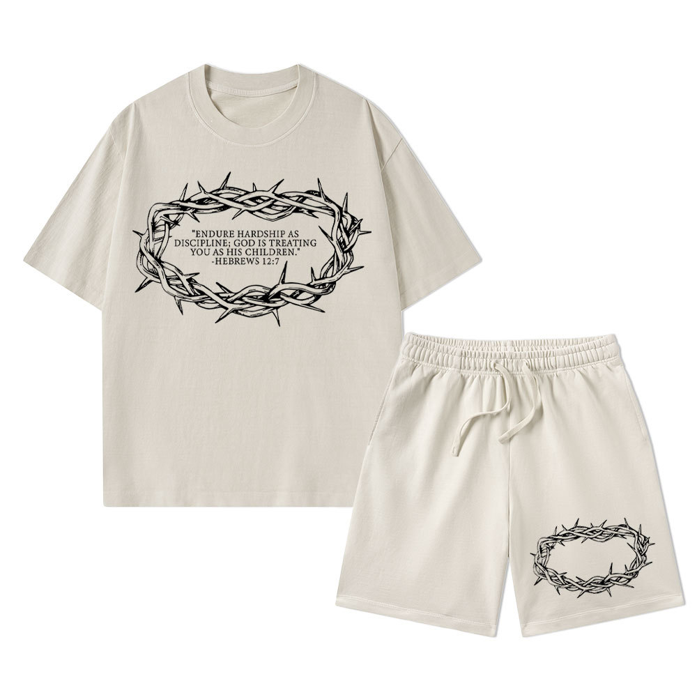 God Is Treating You As His Christian Washed T-Shirt & Shorts