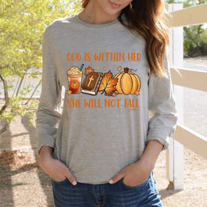 God Is Within Her Christian Long Sleeve T-Shirt