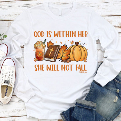 God Is Within Her Christian Long Sleeve T-Shirt