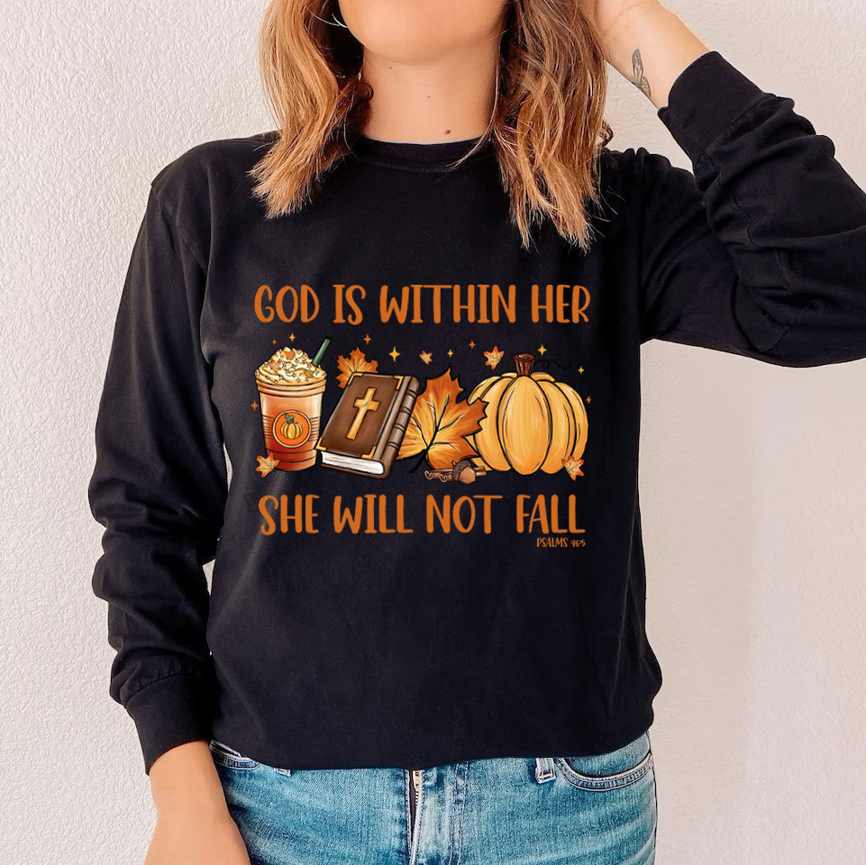 God Is Within Her Christian Long Sleeve T-Shirt