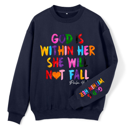 God Is Within Her Christian Fleece Sweatshirt
