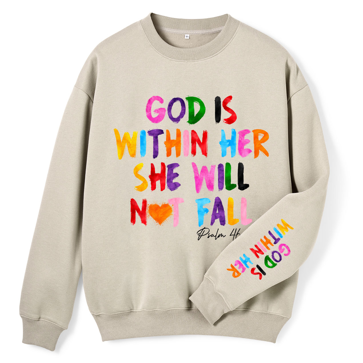 God Is Within Her Christian Fleece Sweatshirt