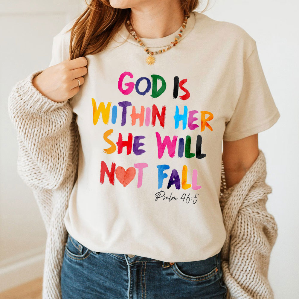 God Is Within Her Christian T-Shirt
