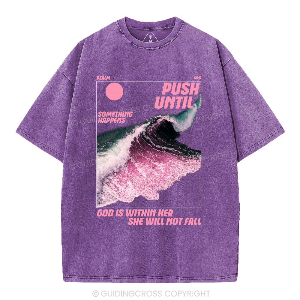 God Is Within Her Christian Washed T-Shirt