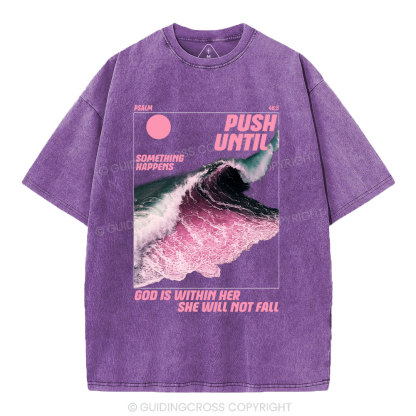 God Is Within Her Christian Washed T-Shirt