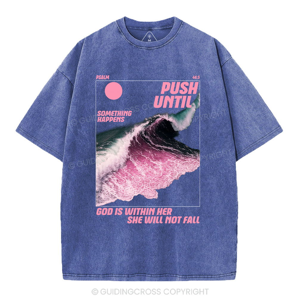 God Is Within Her Christian Washed T-Shirt