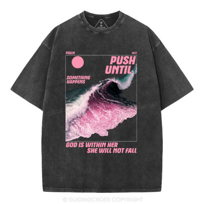 God Is Within Her Christian Washed T-Shirt