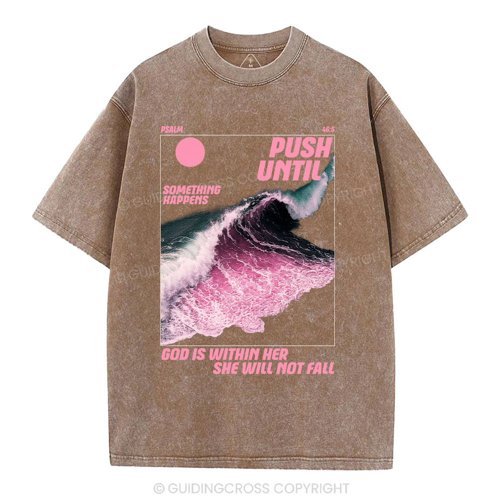 God Is Within Her Christian Washed T-Shirt