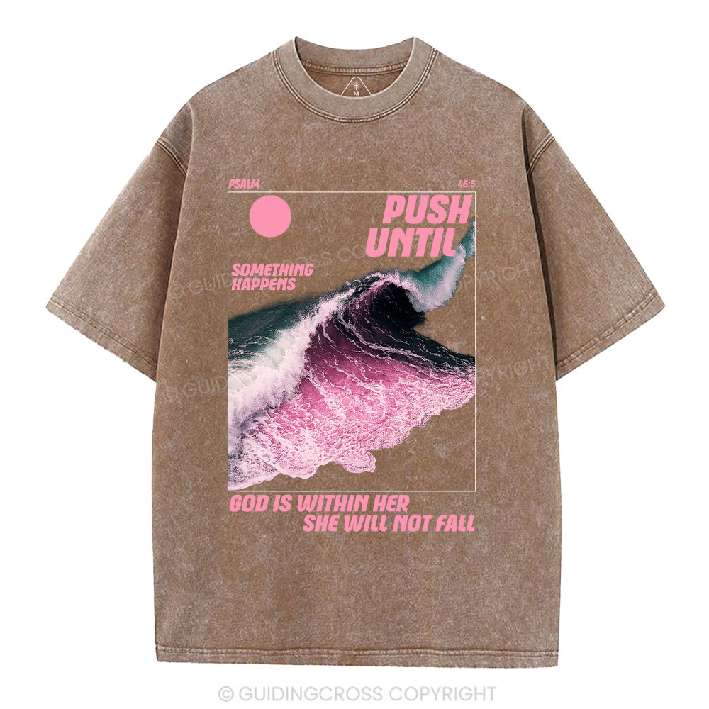 God Is Within Her Christian Washed T-Shirt