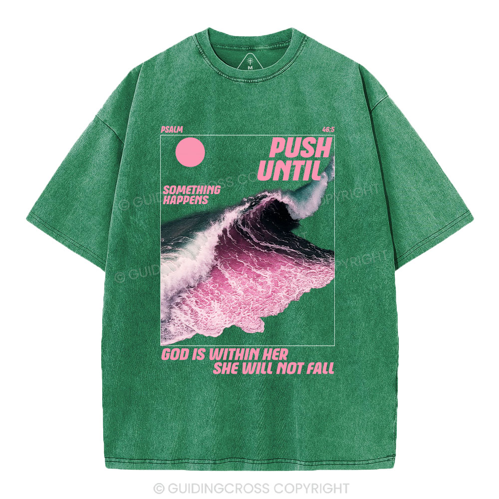 God Is Within Her Christian Washed T-Shirt