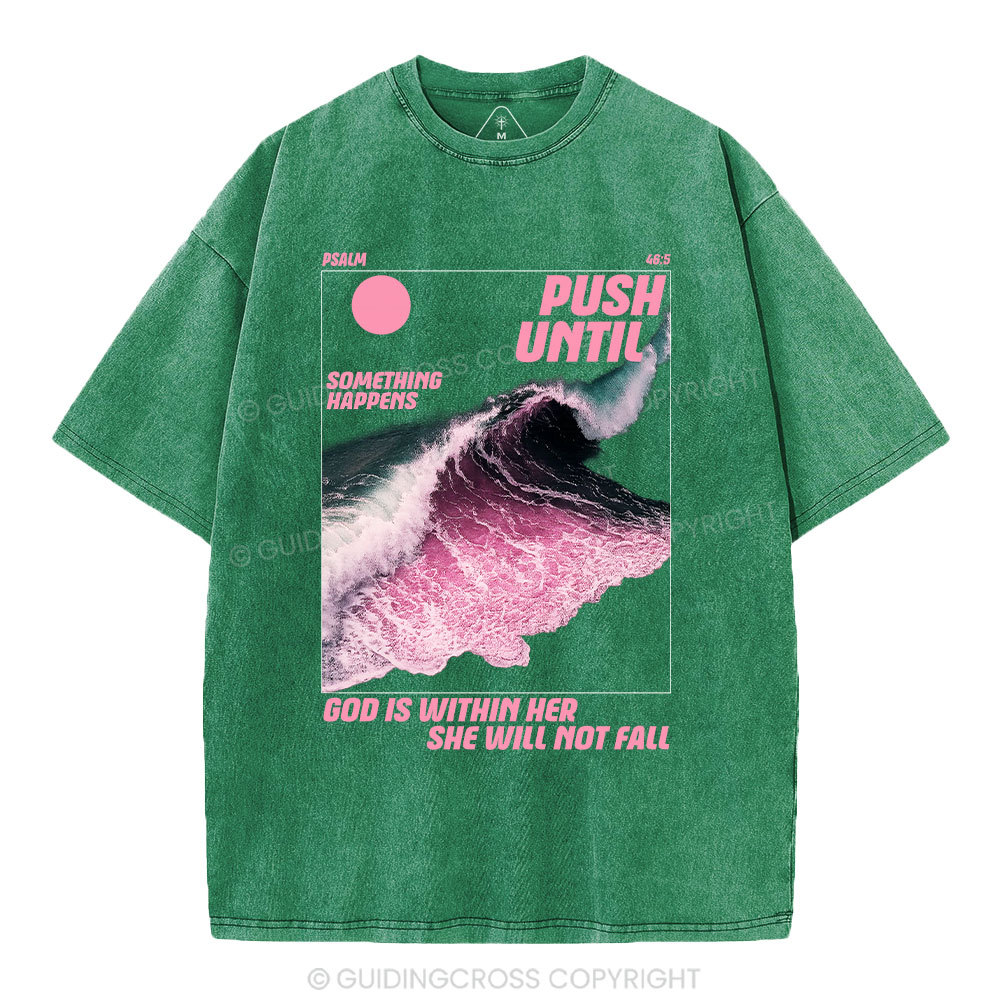 God Is Within Her Christian Washed T-Shirt