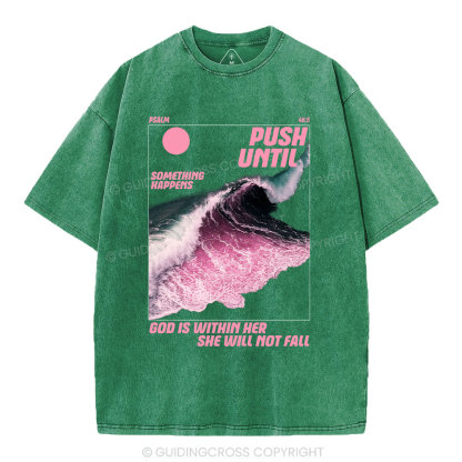 God Is Within Her Christian Washed T-Shirt