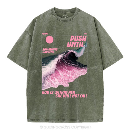 God Is Within Her Christian Washed T-Shirt