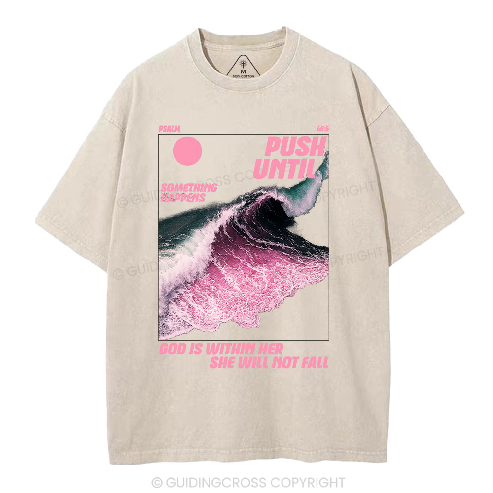 God Is Within Her Christian Washed T-Shirt