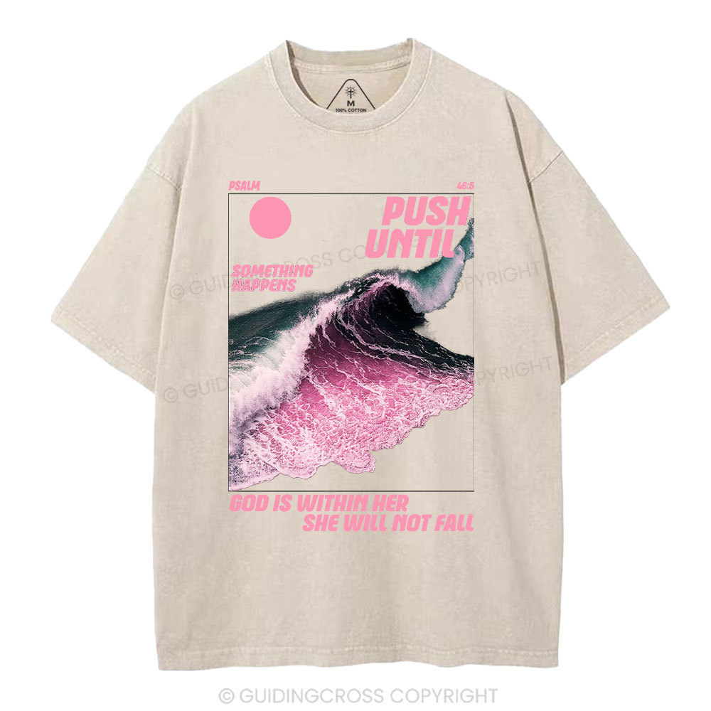 God Is Within Her Christian Washed T-Shirt