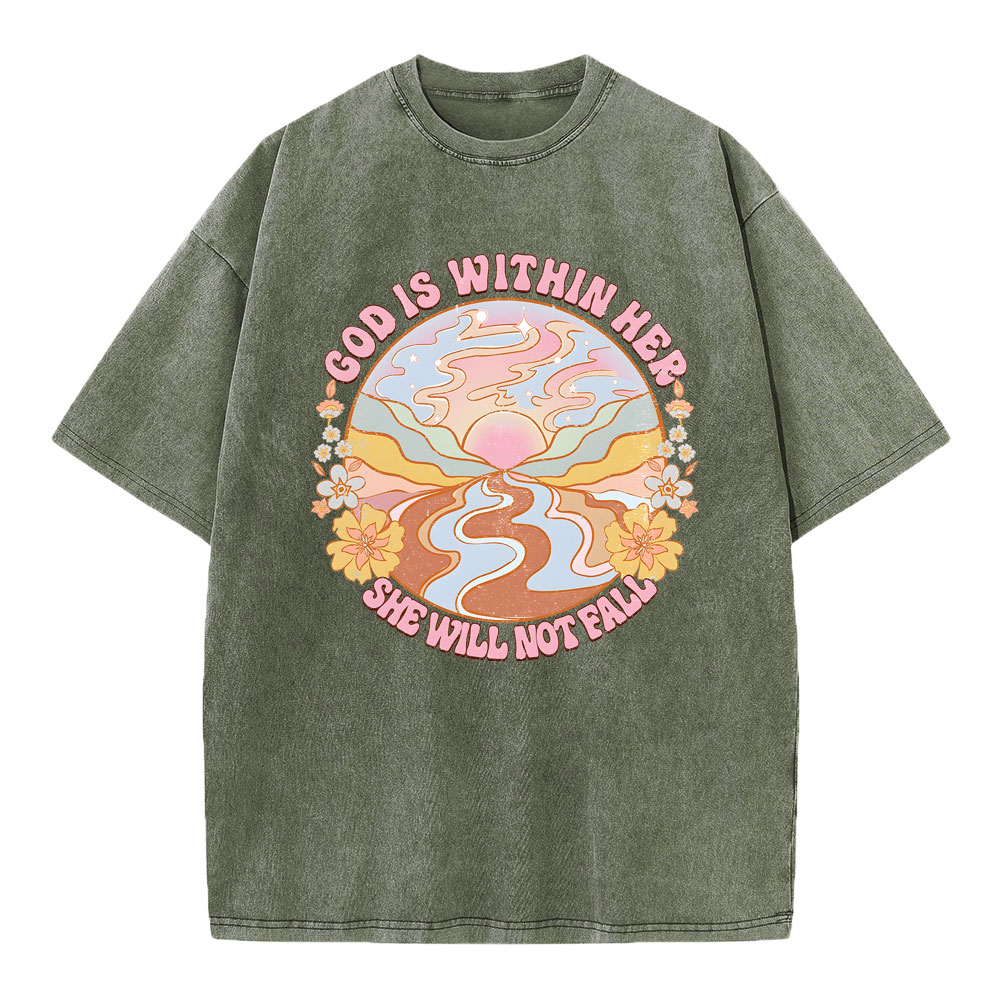 God is Within Her Ladies T Shirt God is Within Her Ladies T Shirt