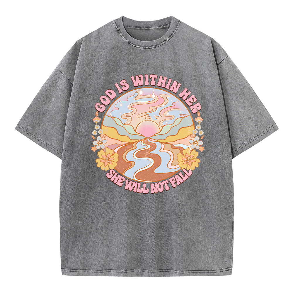 God is Within Her Ladies T Shirt God is Within Her Ladies T Shirt
