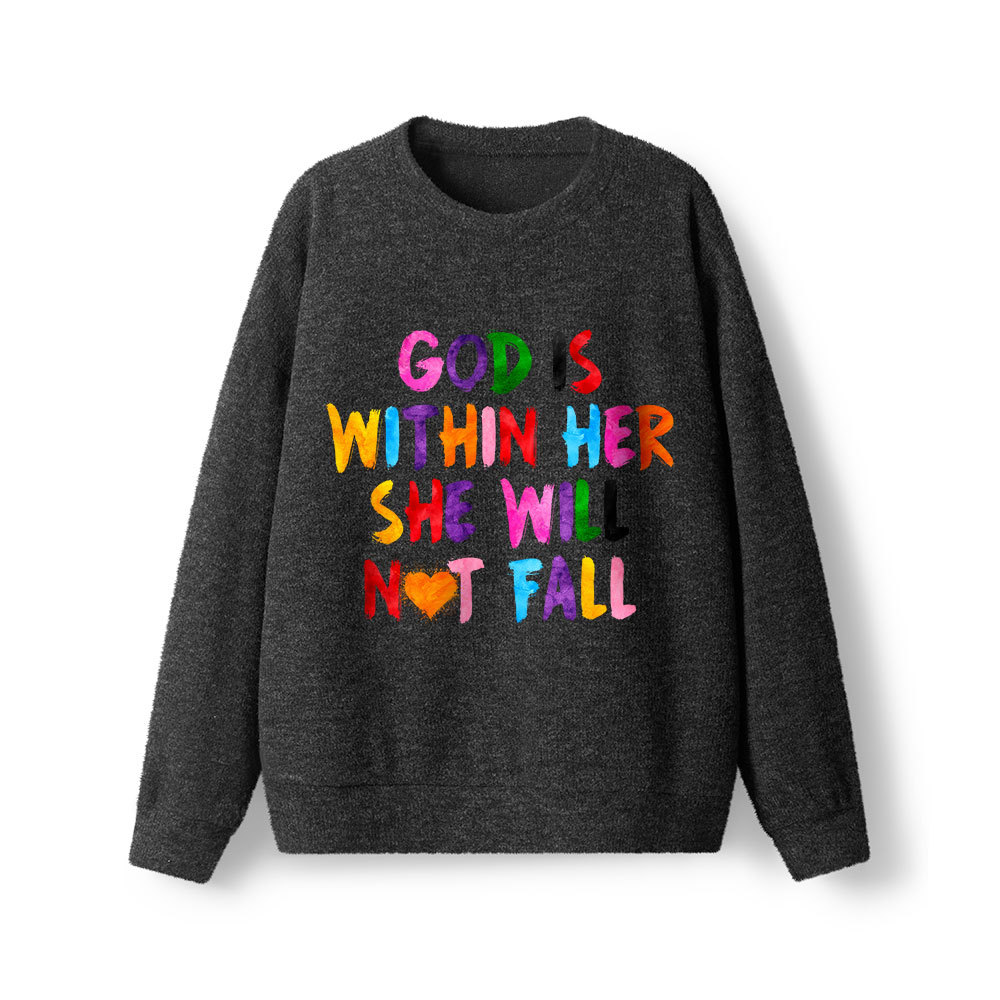 God Is Within Her Christian Lightweight Sweater
