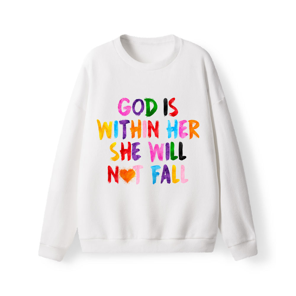 God Is Within Her Christian Lightweight Sweater