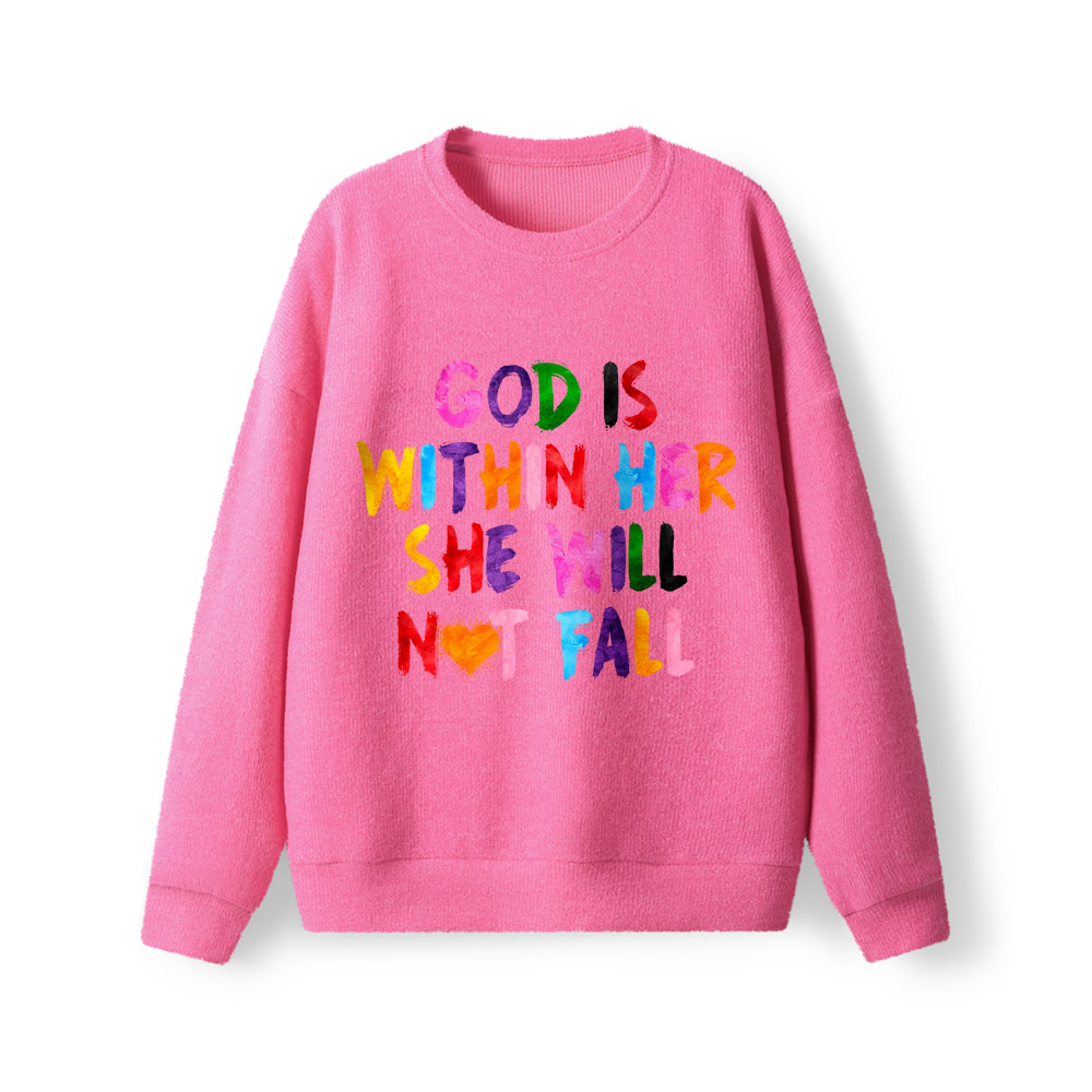 God Is Within Her Christian Lightweight Sweater
