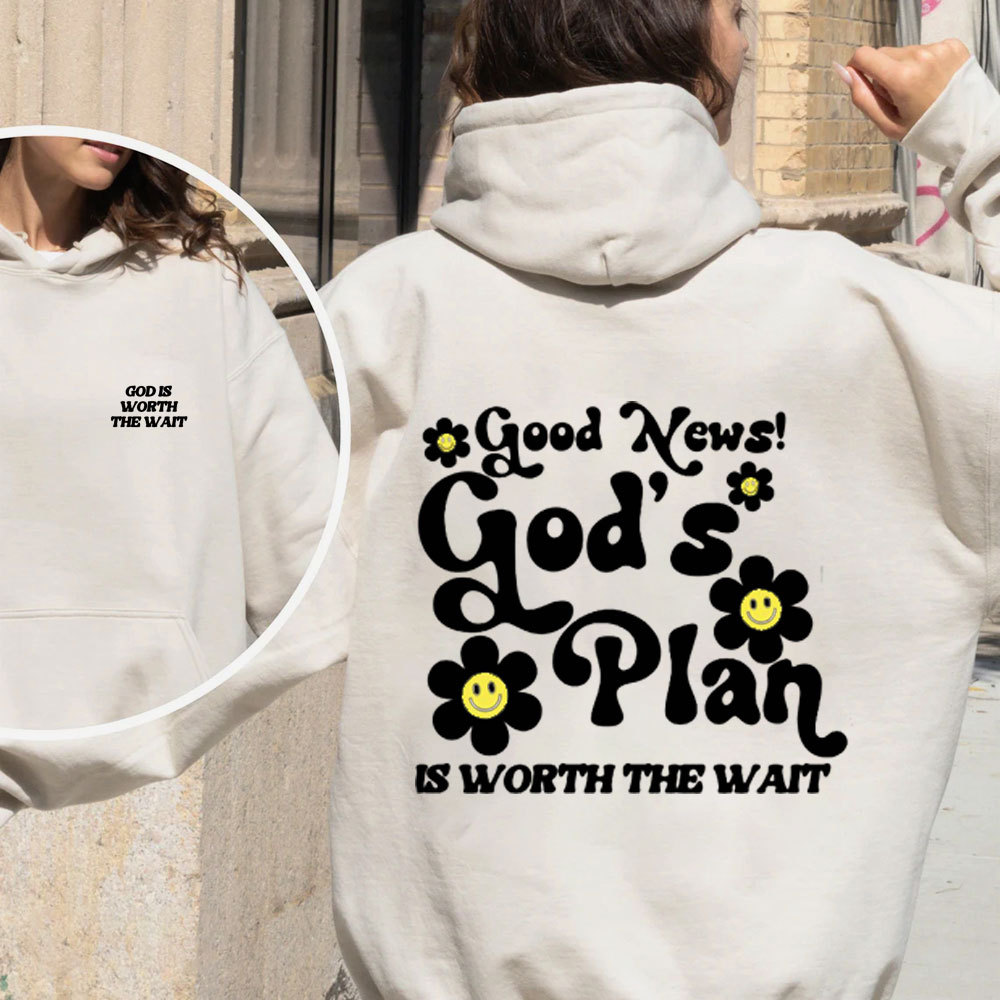 God Is Worth The Wait Christian Fleece Hoodie Set