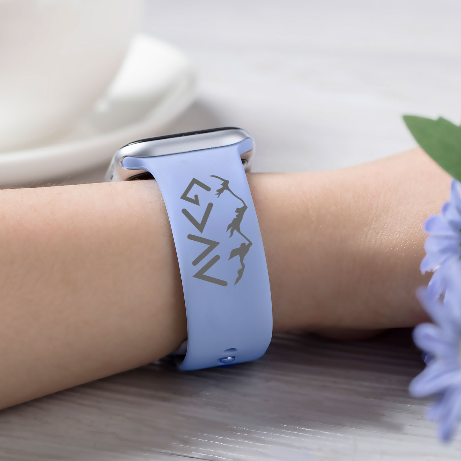 God Is within Her Engraved Watch Band for Apple, Fitbit and Samsung