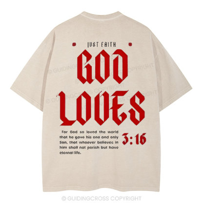 God Loose Christian Washed T-Shirt