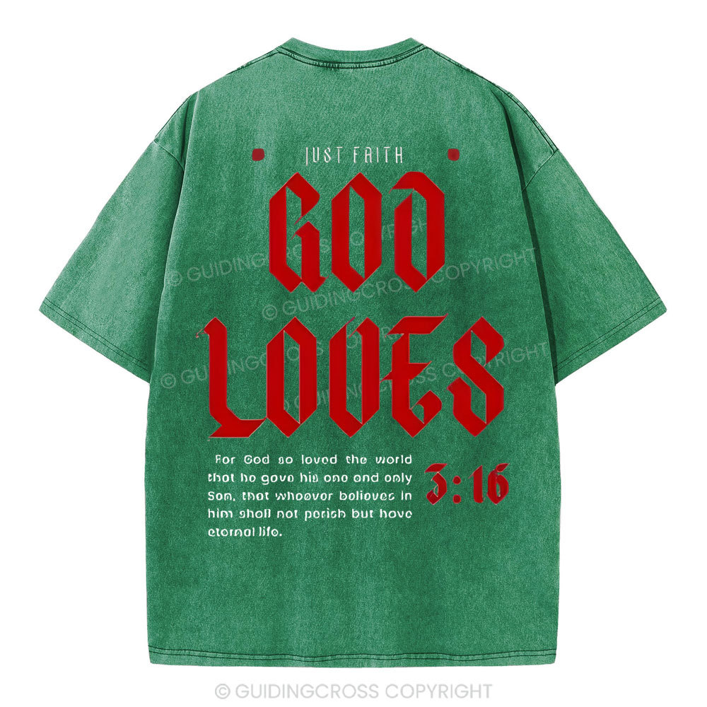 God Loose Christian Washed T-Shirt