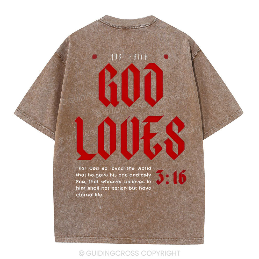 God Loose Christian Washed T-Shirt