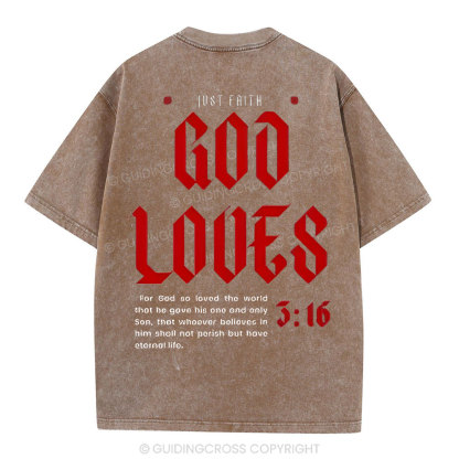 God Loose Christian Washed T-Shirt