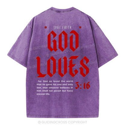 God Loose Christian Washed T-Shirt