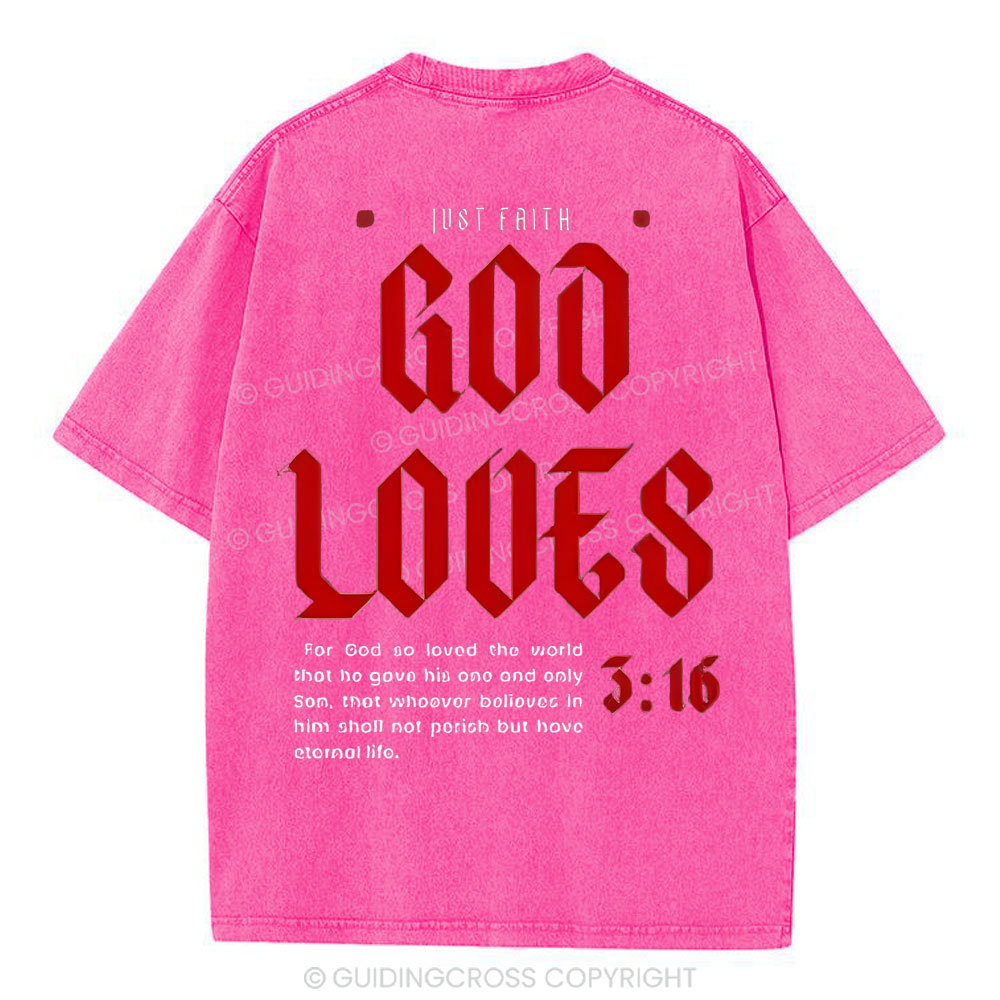 God Loose Christian Washed T-Shirt