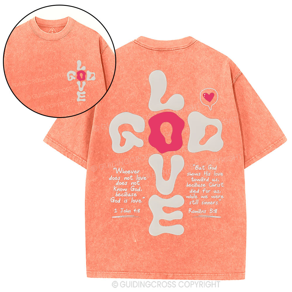 God Love Christian Washed T-Shirt