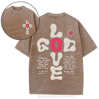God Love Christian Washed T-Shirt