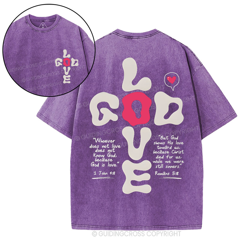 God Love Christian Washed T-Shirt