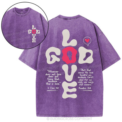 God Love Christian Washed T-Shirt