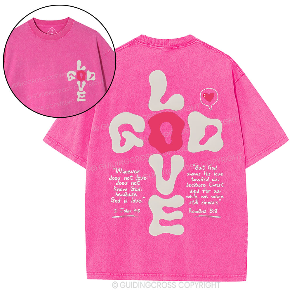 God Love Christian Washed T-Shirt
